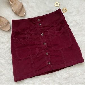 Free People Corduroy Skirt